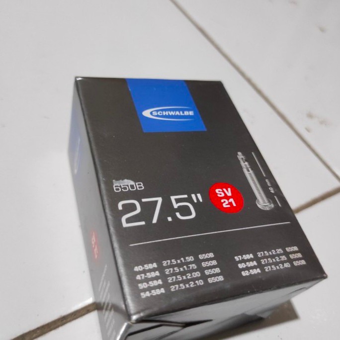 BAN DALEM SEPEDA - SCHWALBE TUBE 27.5 X 1.50 - 2.40MM FV ORIGINAL