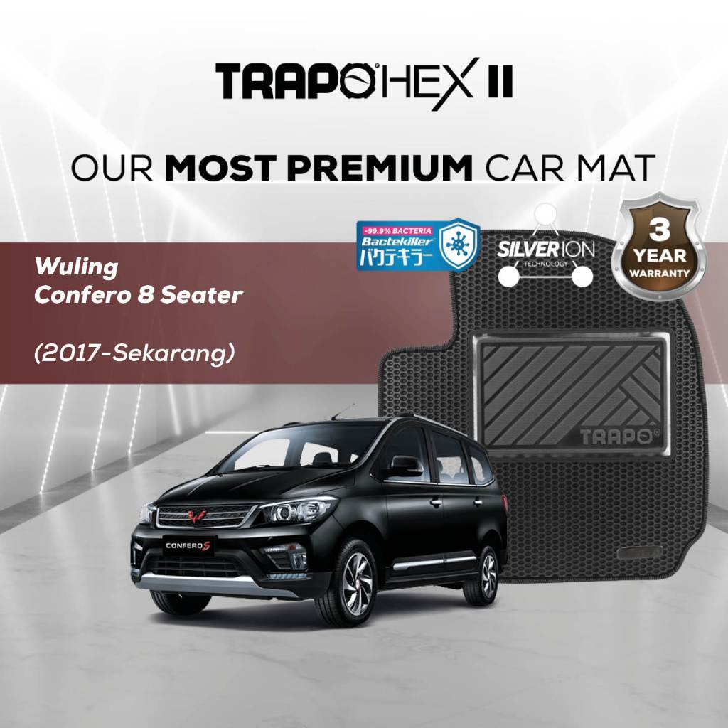 Karpet Mobil Trapo Hex II Wuling Confero 8 Seater (2017-Sekarang)