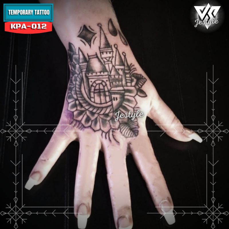 [KPA-012] Tato Temporer Temporary Tattoo Bunga Kepal tangan