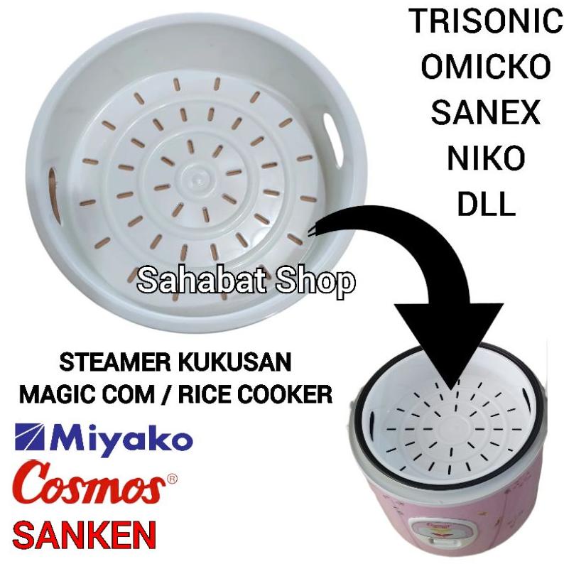 Efisien Steamer Kukus Kukusan 1,8 Liter Untuk Magic Com / Rice Cooker Cosmos Yongma Sanken Miyako Dll