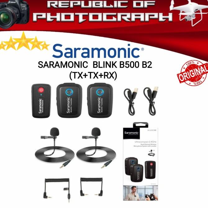 Saramonic Blink 500 B2 TX+TX+RX WIRELESS OMNI LAVALIER MICROPHONE