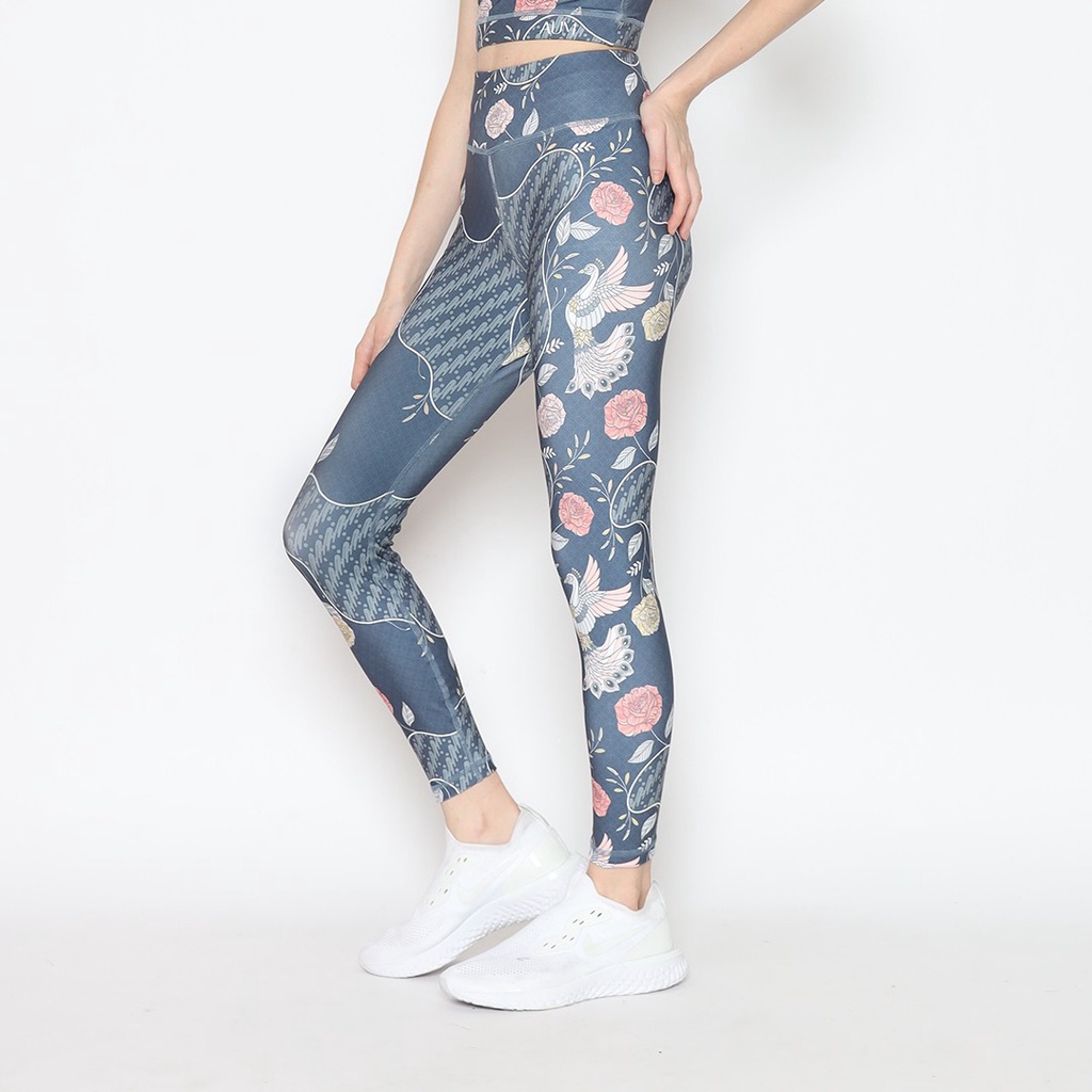 [EXCLUSIVE] BEST QUALITY AUM Batik Merak - Legging Olahraga Wanita