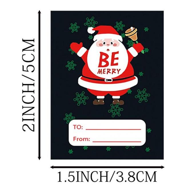 

ern Christmas Sticker Roll 01 / Sticker Natal Hampers Kado