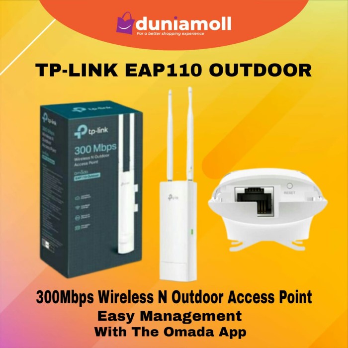 TPLINK EAP110 EAP-110 Outdoor 300Mbps Wireless N Outdoor Access Point