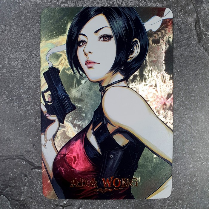lot 2 kartu artgerm carddass masters jill valentine ada wong hologram rerekeke85