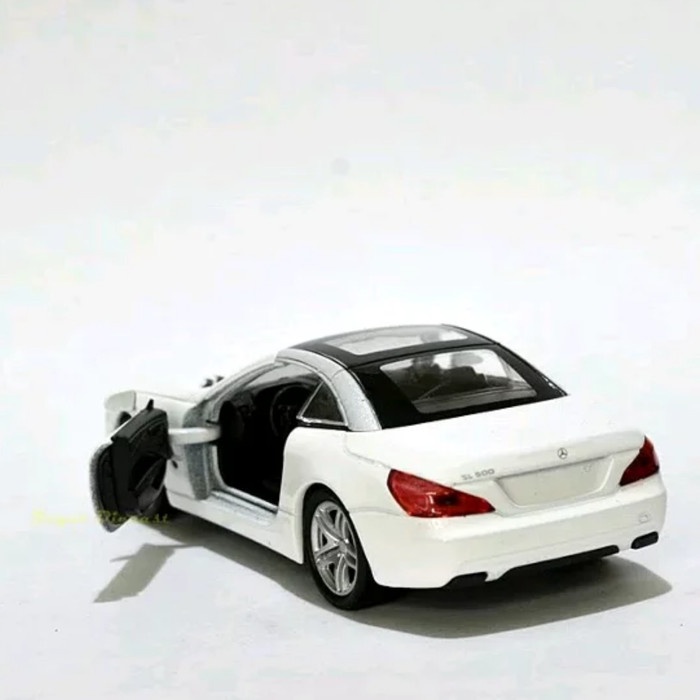 mercedes-benz sl 500 - welly nex skala 18 - white - sangat langka rerekeke85