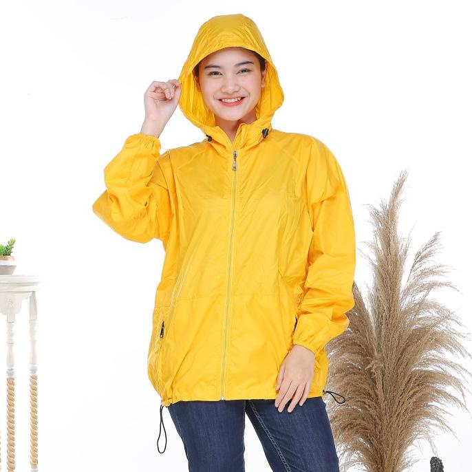Jaket Olahraga Wanita Pria Parasut Running Sauna