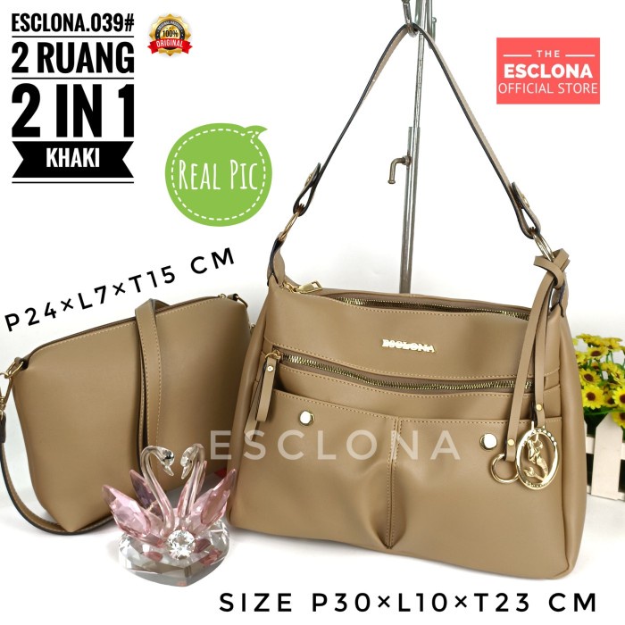 TAS WANITA TAS BAHU WANITA ESCLONA 039 SHOULDER BAG TAS SELEMPANG ORIGINAL 100%