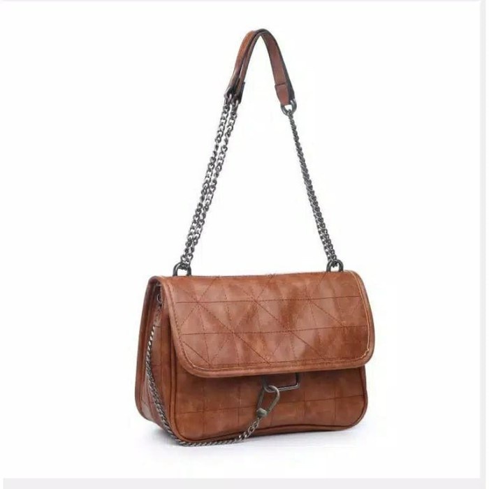 Tas wanita cewek branded import zara quilt leather kulit selempang ORIGINAL 100%