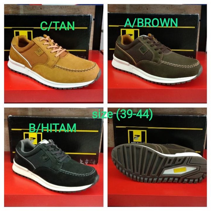 SEPATU KULIT PAKALOLO BOOTS N0121 SEPATU CASUAL PRIA ORIGINAL - HITAM ORIGINAL
