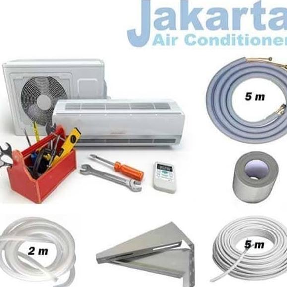 MATERIAL PEMASANGAN AC 1,5 PK atau 2 PK INVERTER PIPA 0,6mm 1/4 1/2 Kualitas Bagus