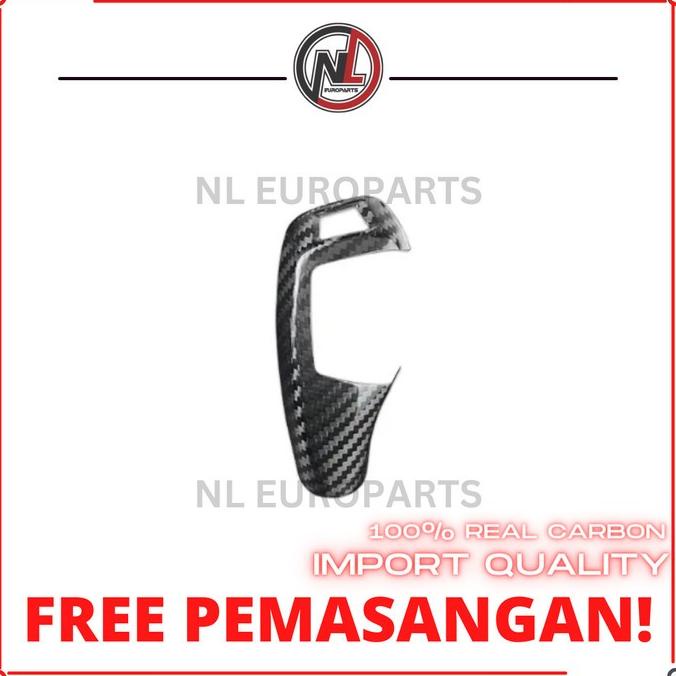 Baru Gear Shift Knob Cover REAL Carbon BMW F30 F32 Pre - LCI Shift Knob dijamin
