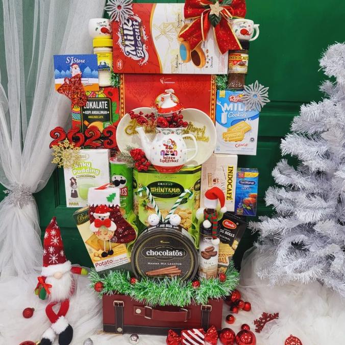 

Terlarisss - Paket Dekorasi Hampers Natal Christmas Parcel Hadiah Kue Kering 409 - Langsung Kirim