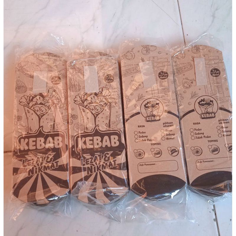 

100 Lembar kertas kebab / Bungkus kebab