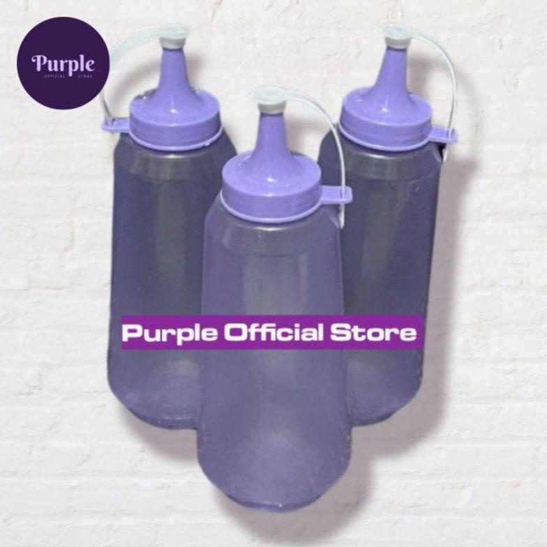 Sjjk*128 3Pcs Botol Saus Kecap Mayonaise 500Ml - Ungu