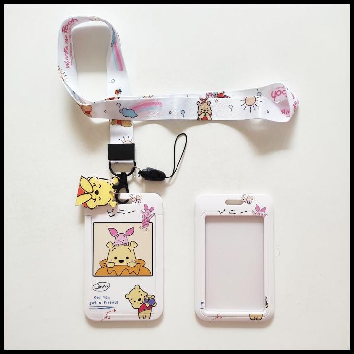 

HOT DEAL ID CARD HOLDER NAME TAG LANYARD / KALUNG KARTU CUTE WINNIE THE POOH
