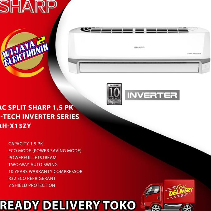 AC SHARP 1.5 PK AC SPLIT SHARP AH-X 13ZY 1.5 PK INVERTER Kode Yp 1151