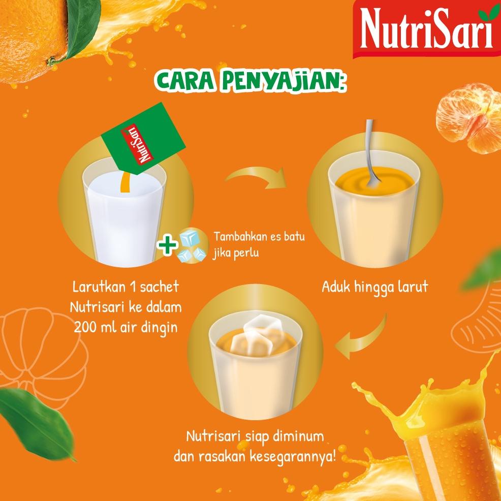 

Terlaris NutriSari Milky Orange 40 sachet - Minuman Buah Vitamin C & Vitamin D .,