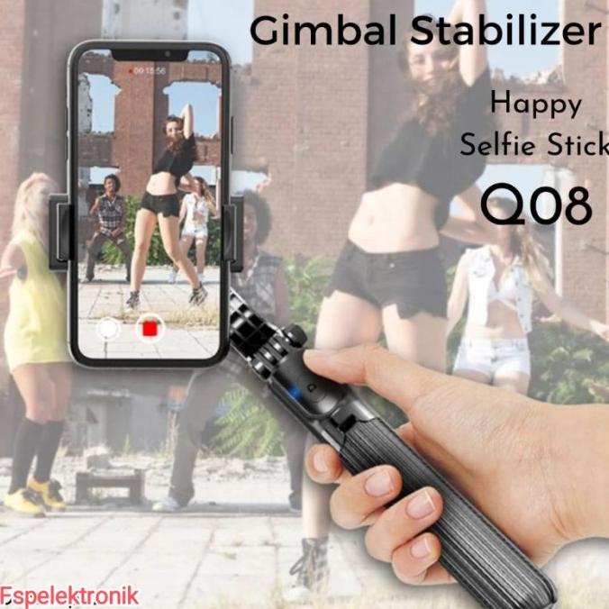 Gimbal Stabilizer Hp Smartphone Selfie Q08 Anti Goyang