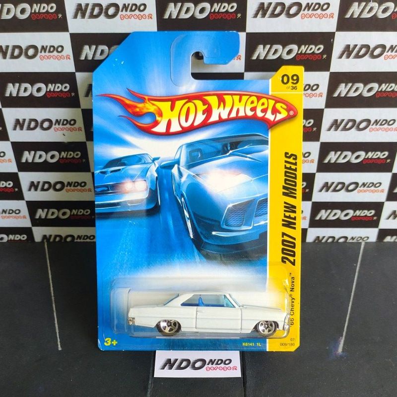 Hot Wheels '66 Chevy Nova White - 2007 New Models