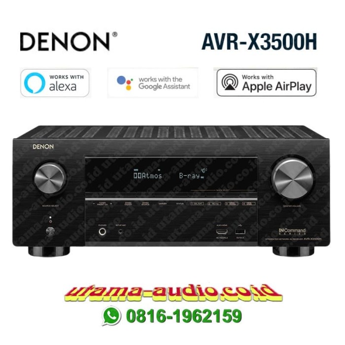DENON AVR-X3500 / AVRX3500 H / AVRX3500H 7.2 CH. 4K AV RECEIVER