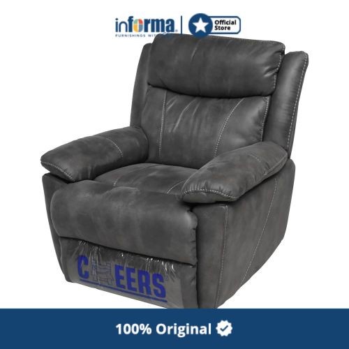 Promo Informa - Cheers Milford Sofa Rocking Fabric 1 Dudukan - Abu Abu