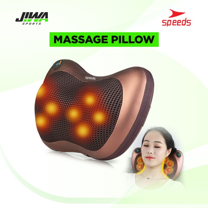 JM- SPEEDS Bantal Pijat 8 Bola Car and Home Massage Pijat Leher 202-1