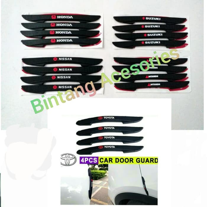 Door Guard Karet Pelindung Pintu Mobil Avanza Veloz 2019 2020 Hitam Ready