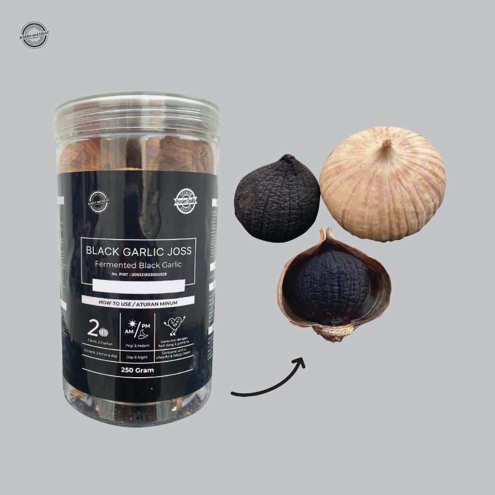 

BLACK GARLIC JOSS 250 GRM | FERMENTASI BAWANG PUTIH TUNGGAL | BAWANG HITAM PREMIUM SUPER