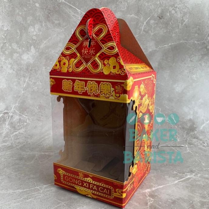 

Motchilneed // Box Bon App 3 Toples Bulat Imlek/ Dus Kue Kering Hampers Merah Murah Terbaik
