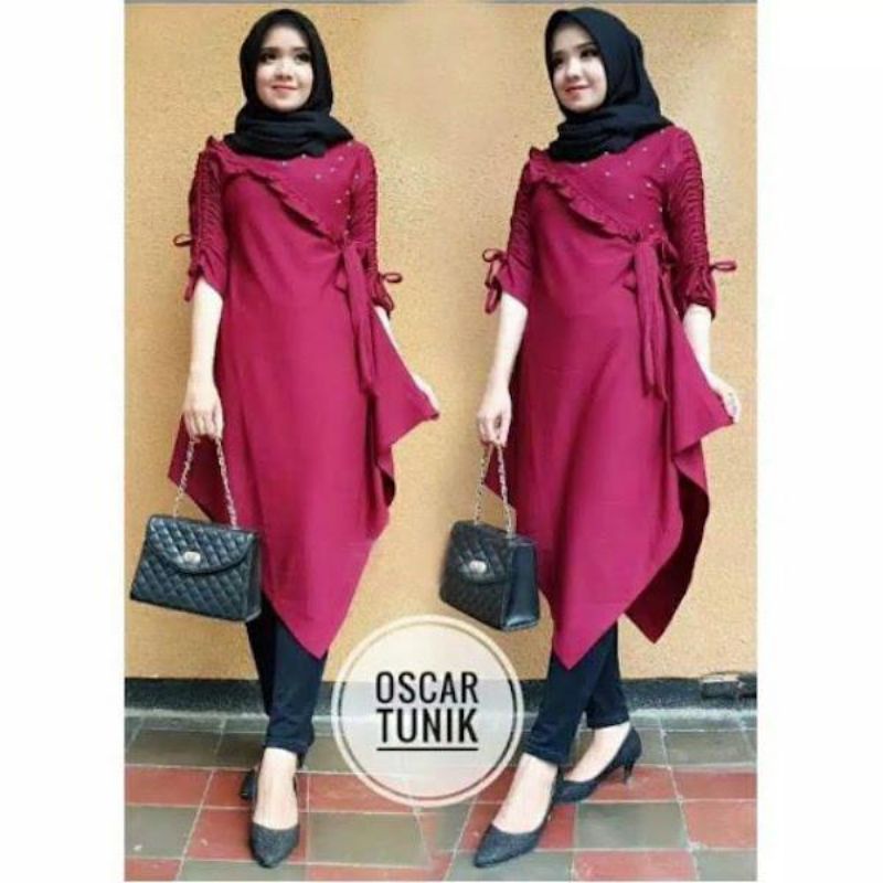 Baju kemeja Oscar tunik terbaru/homestore Bandung