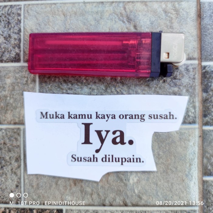 

Terlaris - Stiker Vinyl Muka Kamu Kaya Orang Susah Kata Lucu Nyleneh Humor Motor