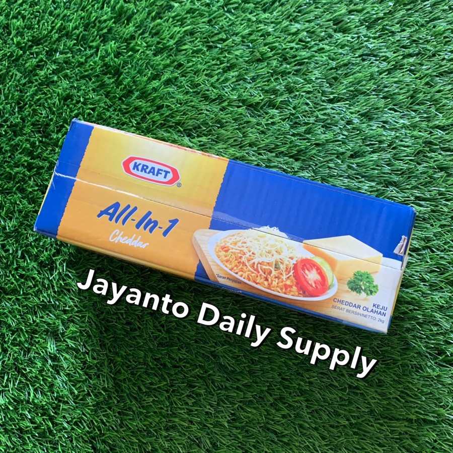 

Kraft All In 1 2Kg / Kraft All In One 2Kg / Keju Cheddar Olahan - Halal