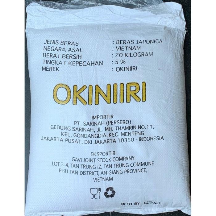 

Beras Jepang/Beras Sushi Japonica Okiniri 20 Kg Good Quality ORIGINAL Best Seller