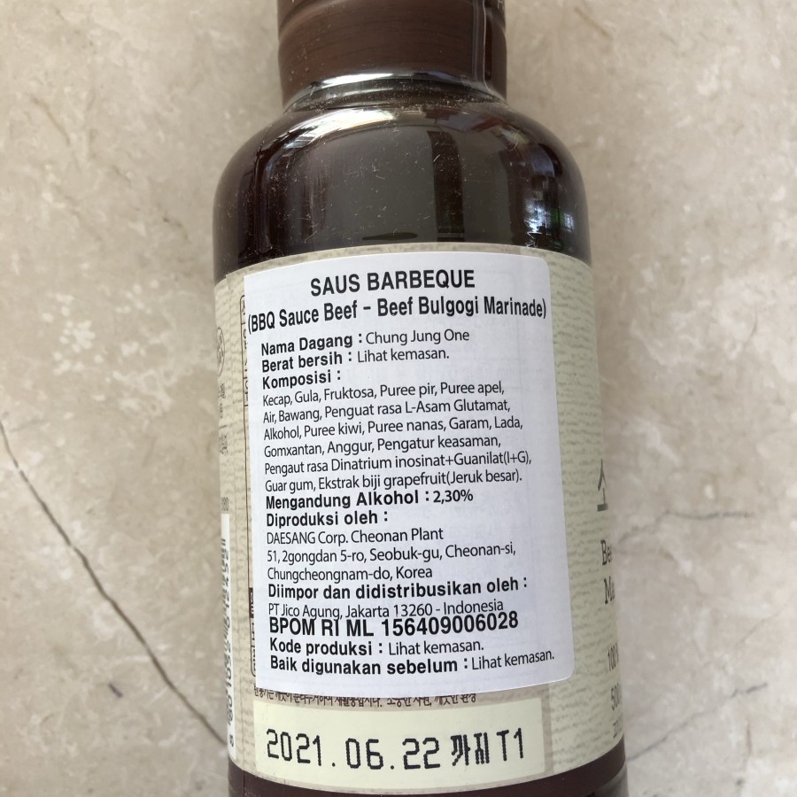 

Beef Buogi Marinade Saus Korea / Sapi Bumbu Rendam 500Gr / Sauce