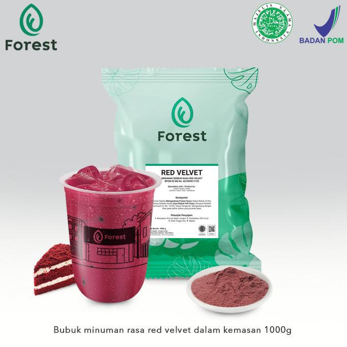 

Special Bubuk Minuman RED VELVET Powder 1000g - FOREST Bubble Drink ~