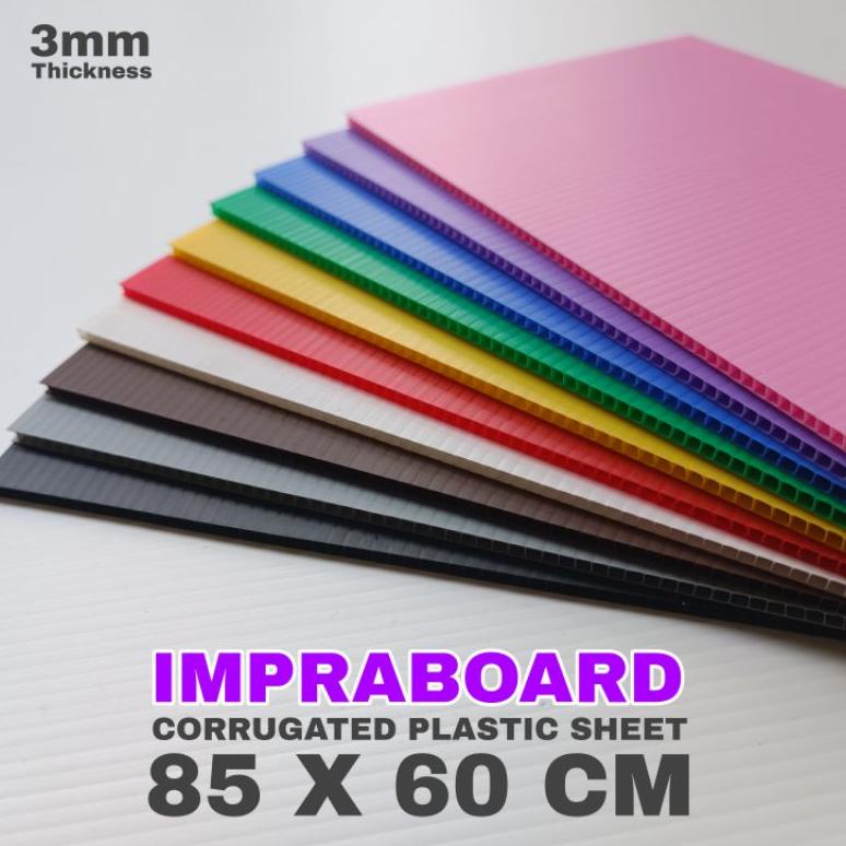 

Berkualitas! Infraboard Impraboard 3mm A1 85 x 60 cm / 85x60 cm / 60x85 cm PP Board Art Board !!