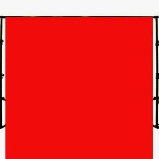 kain background merah polos 2x2.5meter