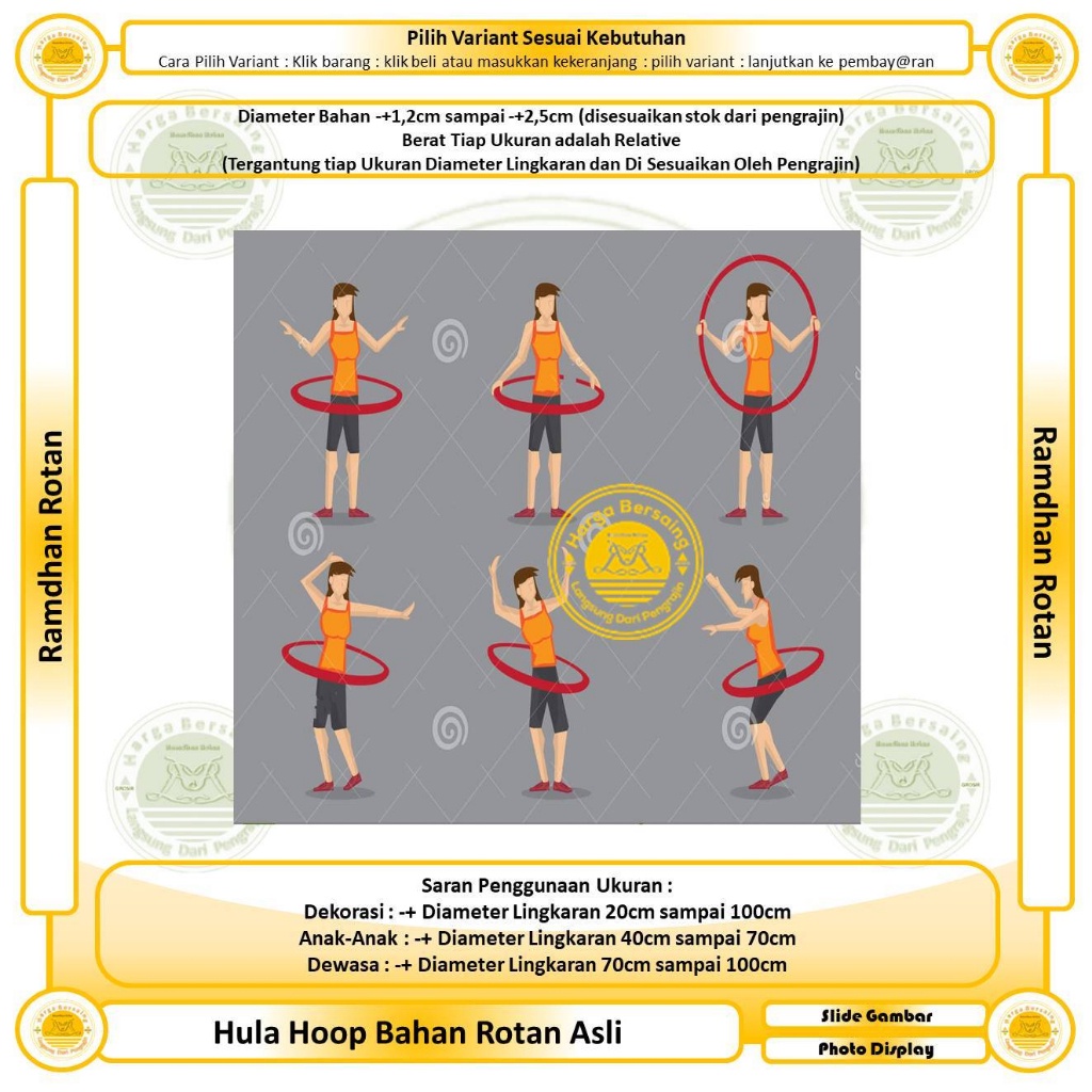 Hula Hop Anak Dari Rotan - Ramdhan Rotan - Hula Hoop Rotan - Hula Huup Rotan - Hola Hoop Rotan - Ula