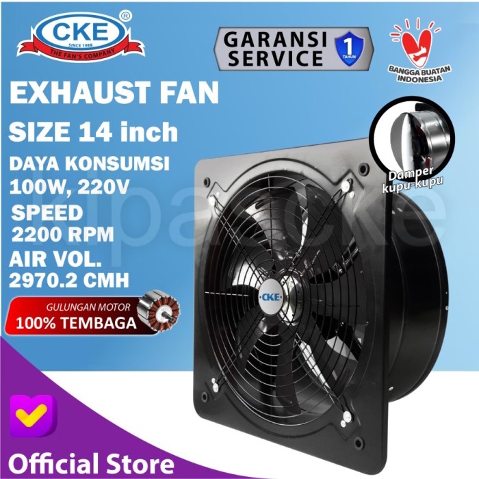 ✅Original Exhaust Fan Dinding 14 Inch Exhaust Plafon 14 Inch Blower 14 Inchi Terbaru