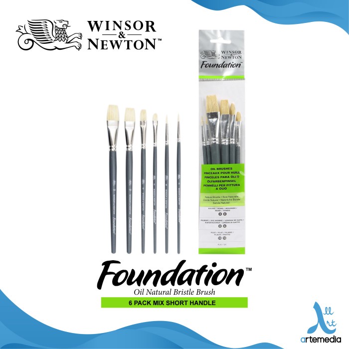 

Masih Ada! Kuas Lukis Winsor & Newton Foundation Set 6 Mix Bristle Brush Sh