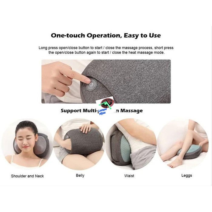 JM- LERAVAN Bantal Pijat Hangat Wireless Massage Pillow