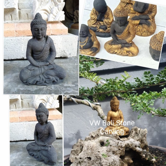 Patung Budha 13cm pajangan / aquascape / miniatur bonsai