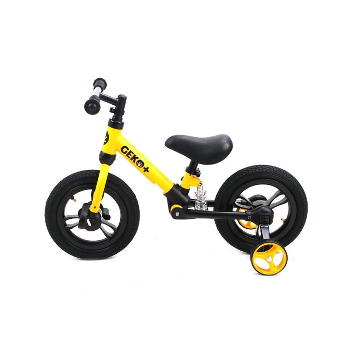 GEKO PLUS 4IN1 KIDS BALANCE BIKE 12" YELLOW- SEPEDA ANAK MULTIFUNGSI