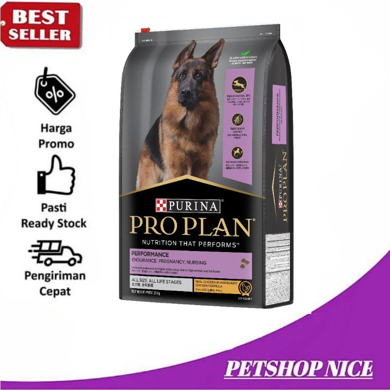 Purina Pro Plan Performance 20kg | Dog Food Proplan All size