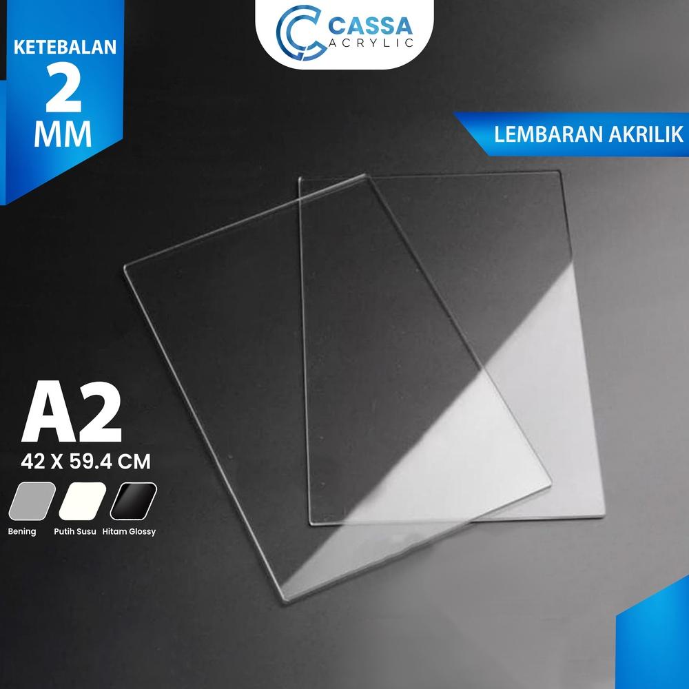 

Trend - CASSAAKRILIK LEMBARAN A2 2MM / ACRYLIC SHEET / AKRILIK BENING HITAM PUTIH SUSU ~