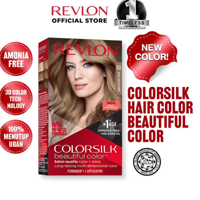 BERKUALITAS REVLON COLORSILK HAIR COLOR CAT RAMBUT - DARK ASH BLONDE 6 ATINPUTRISTORE
