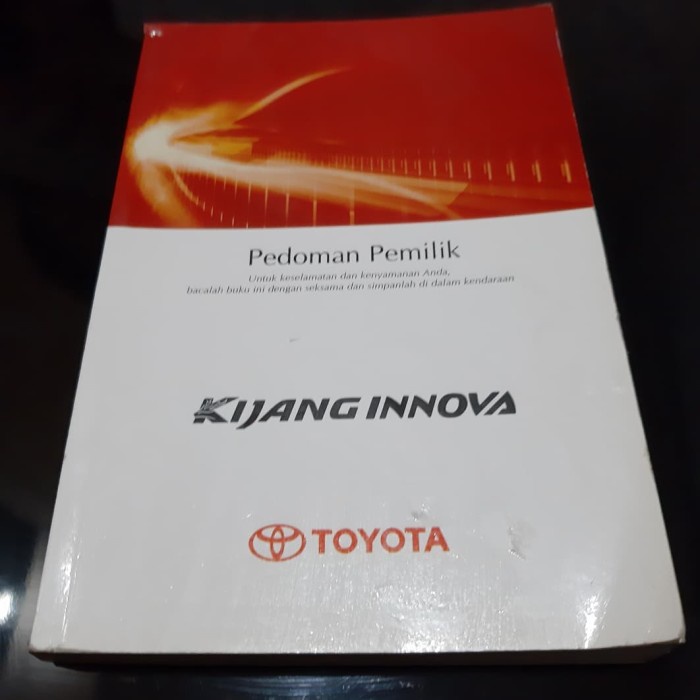 Terbaru Original Manual Book Innova E G V Matic Manual 2011-2013 Promo Terlaris