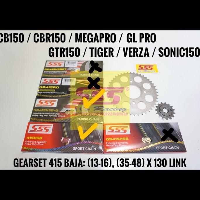 Gir Set Sonic 150 R / Supra Gtr 150 Baja 415 Sss Hsbt