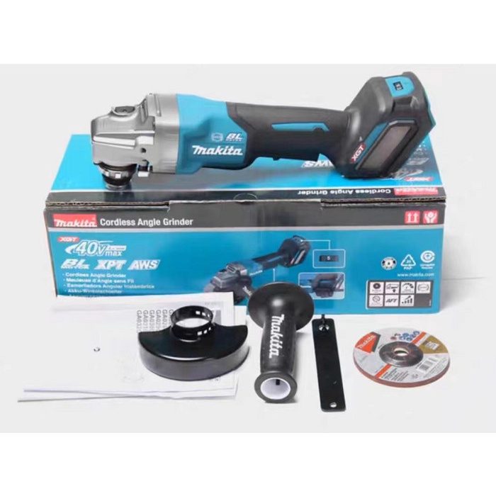 ```````] Mesin Gerinda Baterai Cordless Gerinda Brushless Makita 40V GA 003 GZ